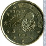 20 центов 1999 г. Испания(10) -411.6 - реверс