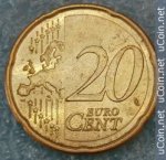 20 центов 2008 г. Испания(10) -411.6 - аверс