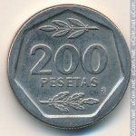 200 песет 1987 г. Испания(10) -411.6 - реверс