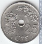 25 сентимо 1937 г. Испания(10) -411.6 - аверс