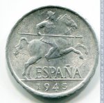 5 сентимо 1945 г. Испания(10) -411.6 - аверс