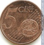 5 центов 2016 г. Испания(10) -411.6 - реверс