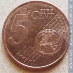 5 центов 2019 г. Испания(10) -411.6 - аверс