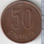 50 сентимо 1937 г. Испания(10) -411.6 - аверс