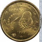 50 центов 1999 г. Испания(10) -411.6 - реверс