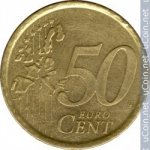 50 центов 2000 г. Испания(10) -411.6 - аверс
