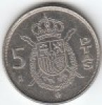 5 песет 1989 г. Испания(10) -411.6 - аверс