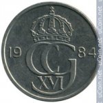 50эре 1984 г. Швеция(31) - 130.6 - реверс