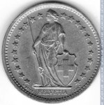 1/2 франка 1969 г. Швейцария(25) -71.1 - аверс