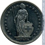 1 франк 1987 г. Швейцария(25) -71.1 - реверс