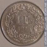 1 франк 1996 г. Швейцария(25) -71.1 - аверс