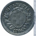 1 раппен 1944 г. Швейцария(25) -71.1 - реверс
