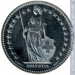 2 франка 2009 г. Швейцария(25) -71.1 - реверс