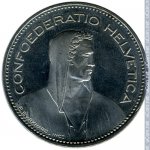 5 франков 1998 г. Швейцария(25) -71.1 - аверс
