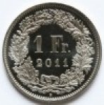 1 франк 2003 г. Швейцария(25) -71.1 - аверс