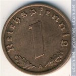 1 пфенниг 1939 г. Германия(6) - 764.6 - аверс