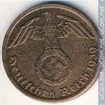 1 пфенниг 1939 г. Германия(6) - 764.6 - реверс