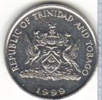 25 центов 1999 г. Тринидад и Тобаго(22) - 8.4 - аверс