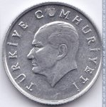5 лир 1986 г. Турция(23) - 88.1 - аверс