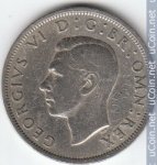 1/2 кроны 1948 г. Великобритания(5) -111711 - реверс