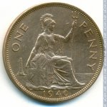 1 пенни 1940 г. Великобритания(5) -1974.6 - реверс
