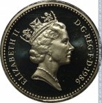 1 фунт 1986 г. Великобритания(5) -1989.8 - аверс