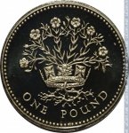 1 фунт 1986 г. Великобритания(5) -1989.8 - реверс