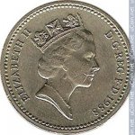 1 фунт 1988 г. Великобритания(5) -1989.8 - аверс