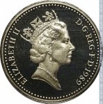 1 фунт 1989 г. Великобритания(5) -1989.8 - аверс