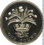 1 фунт 1989 г. Великобритания(5) -1989.8 - реверс