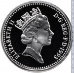 1 фунт 1993 г. Великобритания(5) -1989.8 - аверс