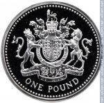 1 фунт 1993 г. Великобритания(5) -1989.8 - реверс