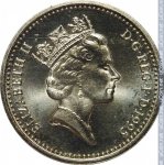 1 фунт 1995 г. Великобритания(5) -1989.8 - аверс