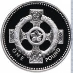 1 фунт 1996 г. Великобритания(5) -1989.8 - реверс