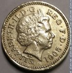 1 фунт 2001 г. Великобритания(5) -1989.8 - аверс