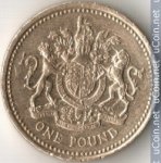 1 фунт 2008 г. Великобритания(5) -1989.8 - аверс