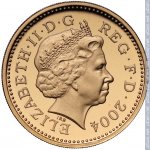 1 фунт 2004 г. Великобритания(5) -1989.8 - аверс