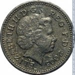 1 фунт 2005 г. Великобритания(5) -1989.8 - аверс