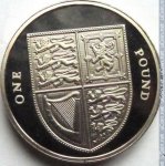 1 фунт 2009 г. Великобритания(5) -1989.8 - реверс