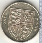 1 фунт 2013 г. Великобритания(5) -1989.8 - реверс