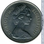 10 пенсов 1968 г. Великобритания(5) -1989.8 - реверс