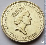2 фунта 1989 г. Великобритания(5) -1989.8 - аверс