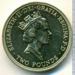 2 фунта 1994 г. Великобритания(5) -1989.8 - аверс