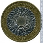 2 фунта 2007 г. Великобритания(5) -1989.8 - аверс