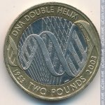 2 фунта 2003 г. Великобритания(5) -1989.8 - реверс