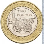 2 фунта 2004 г. Великобритания(5) -1989.8 - реверс
