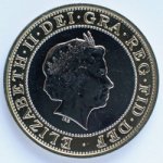  2 фунта 2010 г. Великобритания(5) -1989.8 - аверс