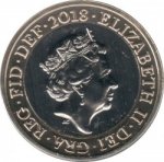 2 фунта 2018 г. Великобритания(5) -1989.8 - аверс