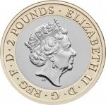2 фунта 2019 г. Великобритания(5) -1989.8 - аверс