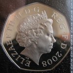 50 пенсов 2008 г. Великобритания(5) -1989.8 - аверс